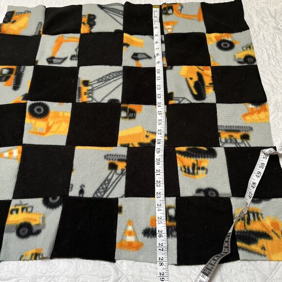 Handmade Baby Fleece Construction Blanket - Picture 7 of 7